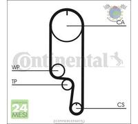 Kit distribuzione + pompa acqua ContinentalCtam per CHEVROLET SPARK MATIZ AVEO