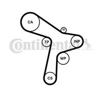 Pompa dell'acqua + kit cinghia di distribuzione CONTINENTAL CT 1168 WP7