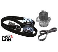KIT DISTRIBUZIONE + POMPA ACQUA KM + CINGHIA SERVIZI CITROEN C1 C2 C3 1.4 HDI