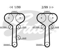 Kit distribuzione + pompa acqua KP15508XS-1 GATES per FORD MONDEO II Tre volumi