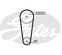 Kit distribuzione + pompa acqua KP25680XS-1 GATES per VW SKODA SEAT AUDI