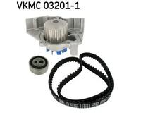 Kit distribuzione + pompa acqua Lamiera d'acciaio VKMC 03201-1 SKF per CITROËN