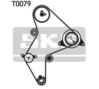 Kit distribuzione + pompa acqua Lamiera d'acciaio VKMC 03251 SKF per CITROËN