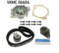 SKF Pompa dell'acqua + kit cinghia di distribuzione VKMC 06604