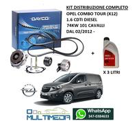 Set cinghia di distribuzione con pompa dell'acqua DAYCO DAYKTBWP7610