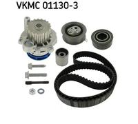 Kit distribuzione + pompa acqua VKMC 01130-3 SKF per VW SKODA SEAT