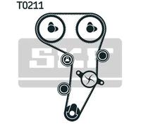 Kit distribuzione + pompa acqua Plastica VKMC 01259-1 SKF per AUDI SEAT VW SKODA