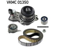 Kit distribuzione + pompa acqua Plastica VKMC 01350 SKF per VW AUDI SKODA SEAT