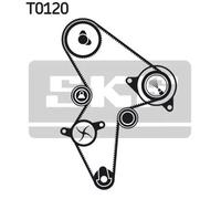 Kit distribuzione + pompa acqua Plastica VKMC 03121 SKF per CITROËN PEUGEOT MEGA