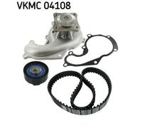 SKF Pompa dell'acqua + kit cinghia distribuzione VKMC 04108 Plastica per Ford Mazda