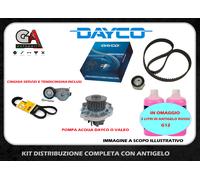KIT DISTRIBUZIONE POMPA E KIT CINGHIA SERVIZI FIAT PUNTO PANDA 1.2-1.4 DAYCO