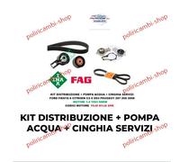 KIT DISTRIBUZIONE+POMPA+SERVIZI CITROEN C3 DS3 PEUGEOT 207 208 1.4 TDCI DV4C 8HR