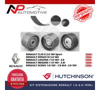 KIT DISTRIBUZIONE RENAULT 1.8 - 2.0 1998> KH 162 HUTCHINSON