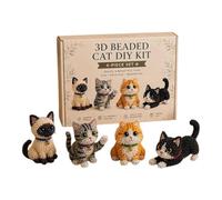 Kit DIY Animali Con Perline 3D | Set ABS Multicolore 22x15x4cm Modello Da Assemblare Non Finito | Creazione Animaletti Per Principianti Appassionati Hobby | Istruzioni Incluse Progetti Manuali