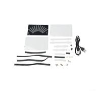 Kit DIY LED per spettro Audio con Guscio Acrilico Kit DIY LED(B) | Guscio acrilico per trasparente, 512 luci LED, 3D notturno, montaggio per fai da te, ingresso audio