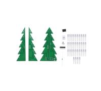 Kit DIY per Albero di Natale 3D, Albero Lampeggiante A LED Giallo, Kit DIY per Albero di Natale 3D per Esercitarsi Nella Saldatura