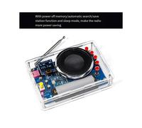 Kit DIY per Radio FM HU-077 con Display OLED, Batteria Ricaricabile, Assemblaggio per Esercitazioni di Saldatura, Kit di Produzione Elettronica