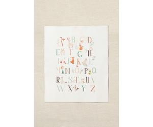 Kit DMC per punto croce contato "Animal Alphabet Sampler", 25,7x35,5 cm