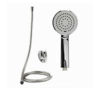 KIT DOCCETTA DOCCINO SOFFIONE TONDO DOCCIA CON LACCIO 1,8MT STAFFA 69334 BAGNO