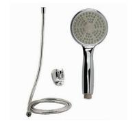 KIT DOCCETTA DOCCINO TONDO SOFFIONE DOCCIA CON LACCIO 1,8MT STAFFA 69061 BAGNO