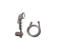 Kit doccetta igienica Shut-Off cromata tubo 120cm + supporto ABS