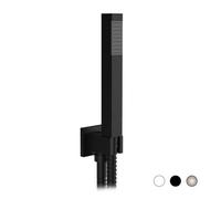 KIT DOCCETTA MINIMALE QUADRA Nichel Spazzolato Opaco Doccette Duplex Doccia Kit