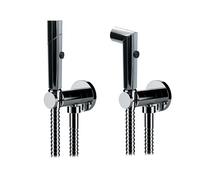 KIT DOCCETTA SHUT-OFF IDROSCOPINO DOPPIA FUNZIONE TONDA Cromo