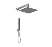 Kit doccia, braccio - soffione - doccetta-Colonna doccia quadro/tondo
