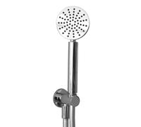 Kit doccia cromato con doccetta 8 cm e flessibile antitorsione 150 cm