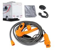 Kit doccia da campeggio, doccia portatile da campeggio, soffione doccia per campeggio Plug and Play doccia mobile con tubo da 12 V, soffione doccia da campeggio per pulizia lavaggio auto, cab