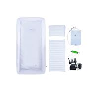 Kit doccia gonfiabile vasca da bagno, vasca da bagno portatile gonfiabile in PVC con pompa ad aria elettrica, vasca da bagno per tutto il corpo a letto, per anziani disabili costretti a letto