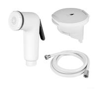 Kit doccia marina con soffione in ABS, braccio retrattile, scatola portaoggetti sigillata e tubo multistrato in PVC per barche e case mobili (2,5 m)