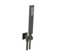 KIT DOCCIA NERO OPACO CON MISCELATORE SOFFIONE DOCCINO MOD. DAFNE