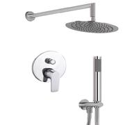 Kit Doccia Oval 1 Completo di Soffione Doccetta Miscelatore con Deviatore Italia