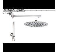 Kit doccia restyling tondo smart - braccio 35cm aisi304, soffione Ø25cm
