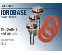 Kit Dolly 6 IDROBASE valido per pompe WS201, WS202 INTERPUMP composto vite pist