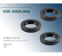 Kit Dolly Com36, IDROBASE (ZX.0828) paraolio pistone Ã¸15x24x5 valido per pompeÂ