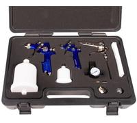 KIT DOPPIO AEROGRAFO MANUALE PROFESSIONALE BASSA PRESSIONE AEROGRAFI ASTURO
