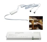 KIT DOPPIO SENSORE 12/24V INTERRUTTORE SENZA CONTATTO STRISCE LED ALIMENTATORE 1