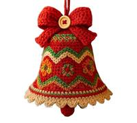 Kit d'ornement de Noël au Crochet, kit d'ornement de Cloche de Noël Crochet - fournitures d'artisanat à la Main Pour le lien Familial Pratique de la Pleine Conscience décorateurs de Maison