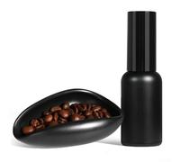Kit dosatore per chicchi di caffè con dosatore spray in vetro e vassoio dosatore, progettato per un carico preciso del macinino e una riduzione statica (nero)