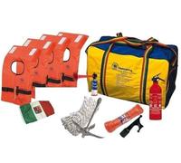 KIT DOTAZIONI DI SICUREZZA 4 PERS NAVIGAZIONE ENTRO 3 MIGLIA OMOLOGATO BORSONE