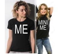 KIT DUE MAGLIETTE NERE - MADRE E FIGLIA MINI