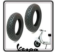 KIT DUE PNEUMATICO PNEUMATICI COPERTONE COPERTONI GOMMA GOMME BATTISTRADA COPERTURA COPERTURE PER VESPA 50 SPECIAL - VESPA 125 PRIMAVERA - VESPA PK TUTTI I MODELLI.
