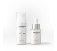 InnovaGoods® Kombucha, kit per la cura del viso, 1 siero per il viso, idratante, uniforma la pelle, 1 crema idratante per il viso, ammorbidente, curativo, qualsiasi tipo di pelle