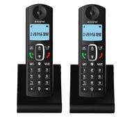 Kit Duo Twin Telefoni Cordless con Call Bocker Black List Chiamate Indesiderate