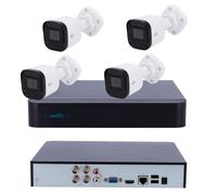 Kit DVR 4 Canali 5MP 6 in 1 P2P + 4 Telecamere Bullet 2MP con Microfono Incluso