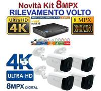 VIDEOSORVEGLIANZA VISIONE COLORE BUIO ASSOLUTO 6 CANALI + 4 CAM