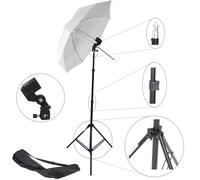 Kit DynaSun W963S Stativo, Portalampada, Ombrello per Illuminatore Flash Studio