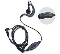 Kit Ear Loop per Hytera TC-320 Kit auricolare contorno orecchio con PTT e Vox, per Hytera TC320.